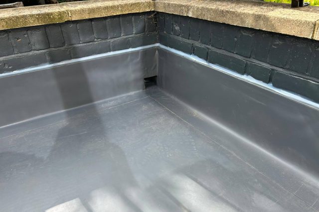 Ealing Flat Roof System Installation by roofer near me Marine Plywood A new IKO warm roof has been successfully installed.