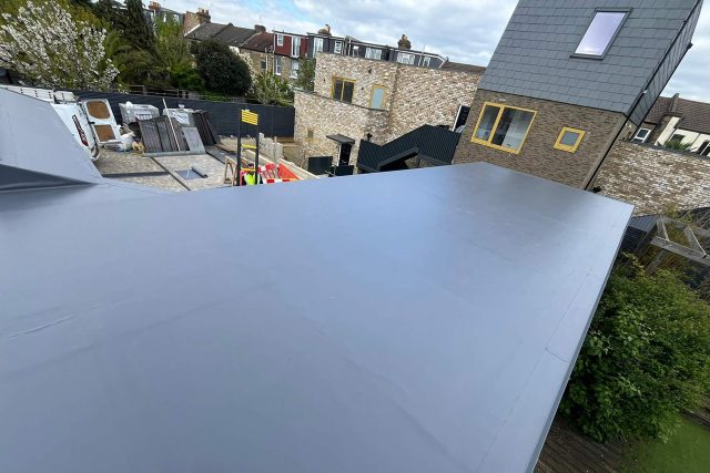 Flat roof installers Barnes, London single ply flat roofing experts membrane Sika, Iko, ArmourPlan, for garage roof roofing company near me.