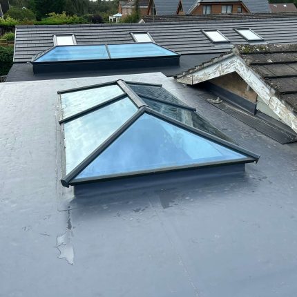 Single Ply IKO Polymeric Flat Roof Richmond Surrey Greater London Roofer near me London Refurbishment Building Regulation