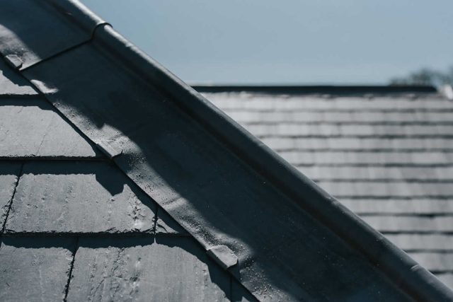 Custom lead flashing work on a residential roof
