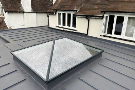 Completed flat roof refurbishment providing long-lasting weather protection for a client in North West London.
