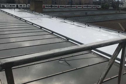 Completed commercial flat roof refurbishment providing long-lasting weather protection in North London.