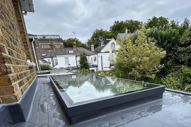 Flat Roofer Richmond Upon Thames IKO Single Ply System Best Roofer London Specialist Company Established Roofing Builders Sly Lights Installation