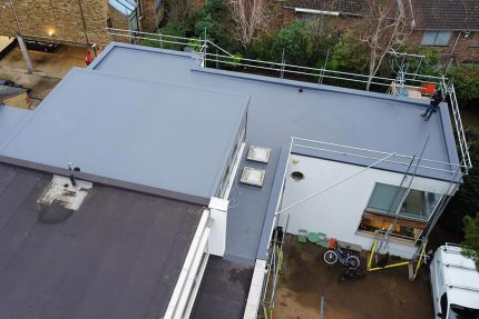 View project details for the Chiswick commercial flat roof refurbishment.