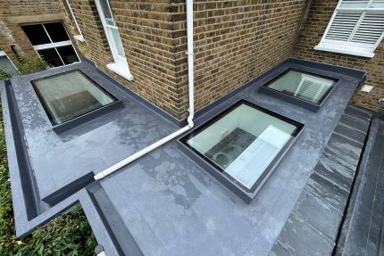 Expert roof refurbishment featuring high-quality lead work and weather-resistant detailing.