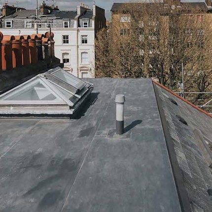 Completed affordable and energy-efficient solar panel system fitted on a London property.