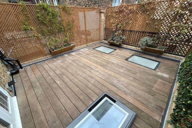 Roofer Weybridge Surrey flat roofing services specialist roofing company repairs near me no 1 company near me roofer terrace decking.