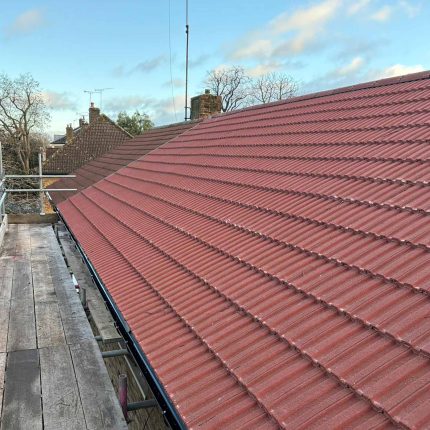 Roofer Chelsea London replacement Interlocking pitched roof tiles, roofing services roof company this upgrade not only improved the building.