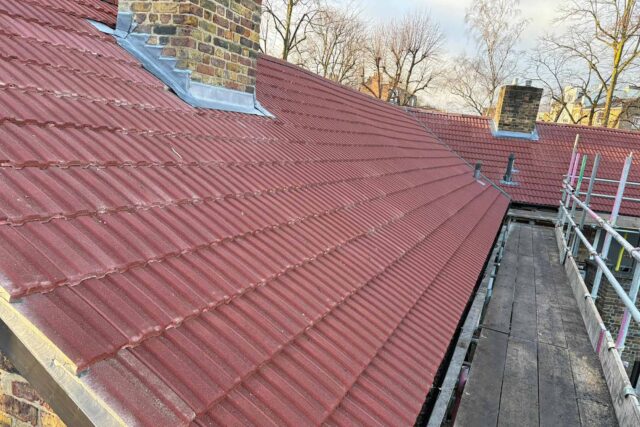 Roofer Chelsea London replacement Interlocking pitched roof tiles, roofing services roof company this upgrade not only improved the building.