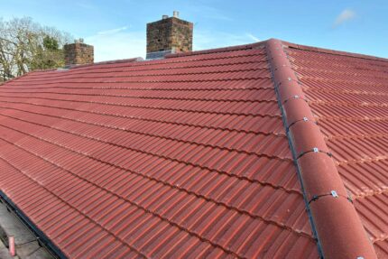 Completed pitched roof featuring full leadwork detailing to BS 5534 and NHBC standards.