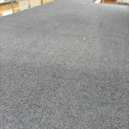 Torch-on mineral felt flat roof membrane ensuring superior weatherproofing for a domestic client, meticulously applied by our trusted roofer London contractors.